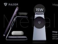 RAEGR推出全新3合1无线充电器 支持MagSafe苹果设备