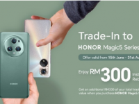 荣耀Magic5系列旧手机现可折价RM300回扣