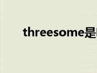 threesome是啥意思（threesome）