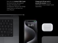 iPhone15上的USB-C端口可用于为AppleWatch或AirPods充电