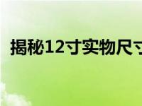 揭秘12寸实物尺寸：究竟相当于多少厘米？