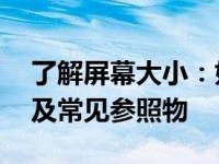 了解屏幕大小：如何准确理解17英寸的尺寸及常见参照物