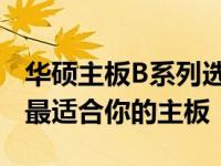 华硕主板B系列选购指南：为你解析如何挑选最适合你的主板